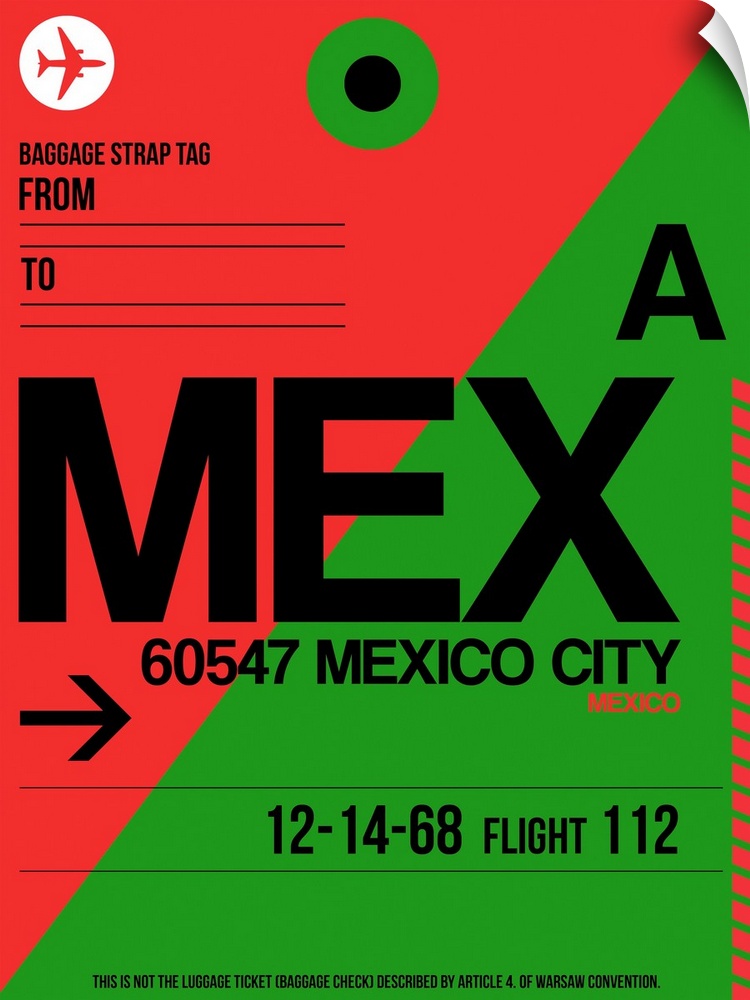 MEX Mexico City Luggage Tag II