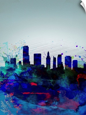 Miami Watercolor Skyline