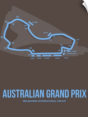 Minimalist Australian Grand Prix Poster II