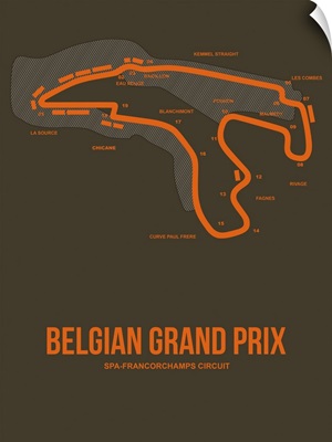 Minimalist Belgian Grand Prix Poster I
