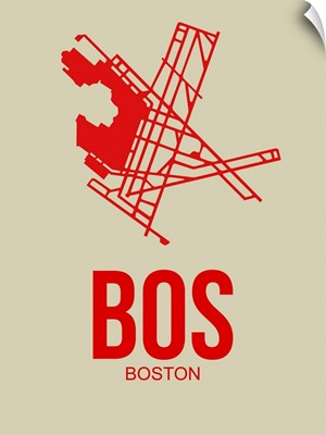 Minimalist BOS Boston Poster I