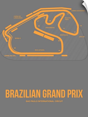 Minimalist Brazilian Grand Prix Poster I
