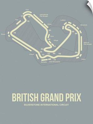 Minimalist British Grand Prix Poster I