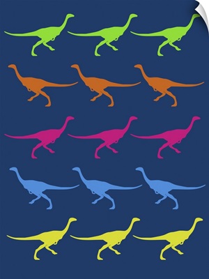 Minimalist Dinosaur Family Poster III