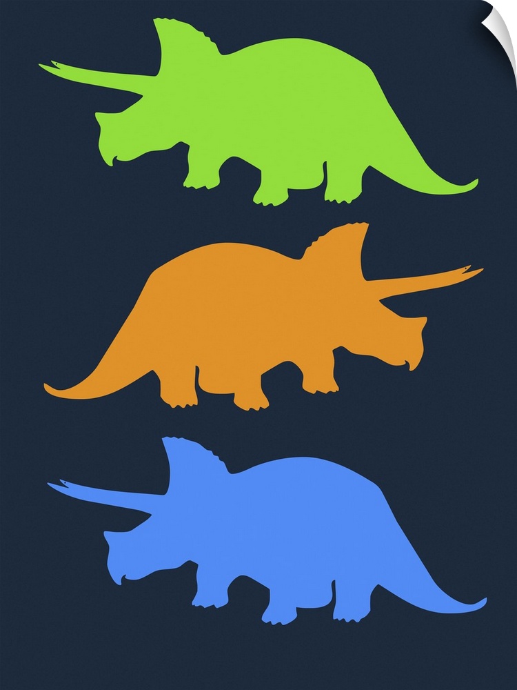 Minimalist Dinosaur Family Poster VI