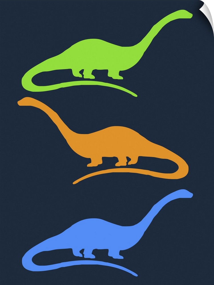 Minimalist Dinosaur Family Poster XXV