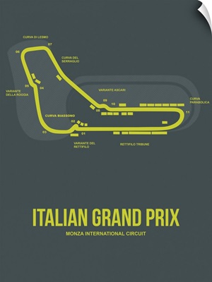Minimalist Italian Grand Prix Poster II