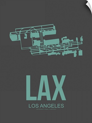 Minimalist LAX Los Angeles Poster II
