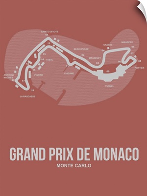 Minimalist Monaco Grand Prix Poster I