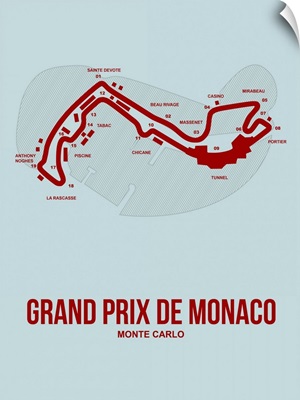 Minimalist Monaco Grand Prix Poster III