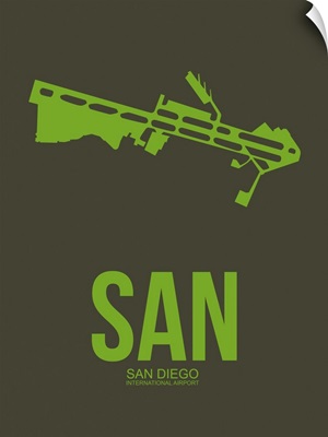 Minimalist SAN San Diego Poster II