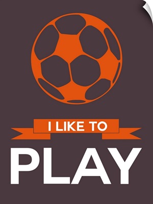 Minimalist Soccer Ball Poster