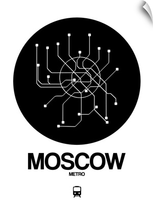 Moscow Black Subway Map
