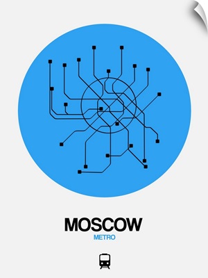 Moscow Blue Subway Map