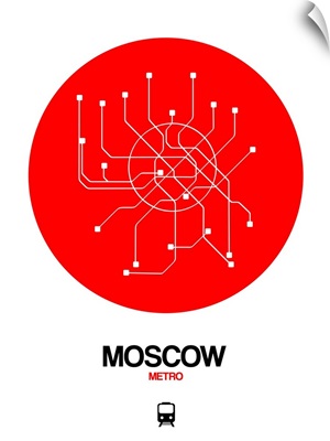 Moscow Red Subway Map
