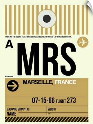 MRS Marseille Luggage Tag I