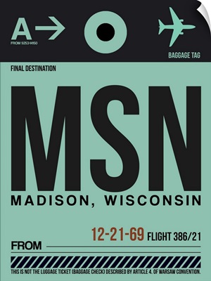 MSN Madison Luggage Tag I