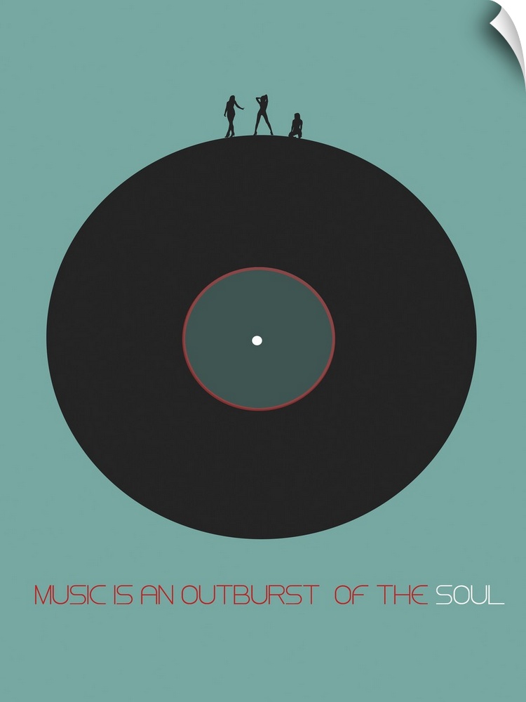 Music Is In Outburst Of The Soul Poster