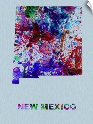 New Mexico Color Splatter Map