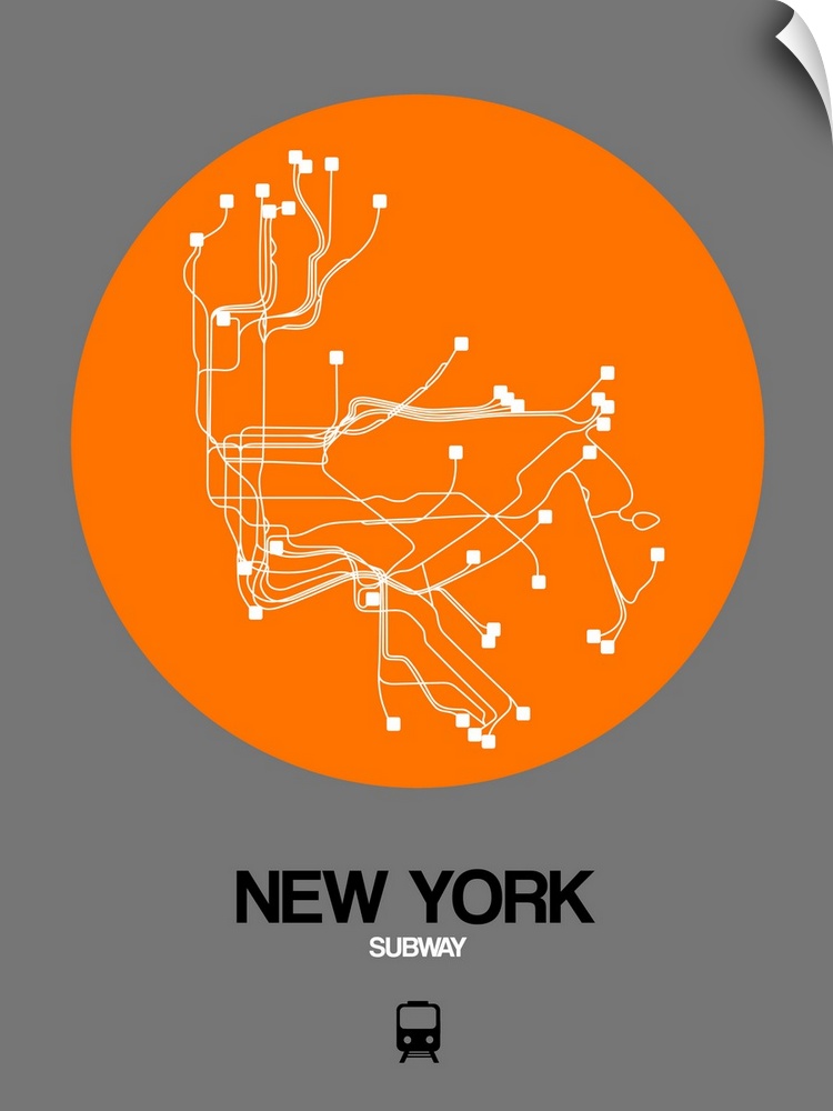 New York Orange Subway Map