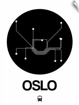 Oslo Black Subway Map