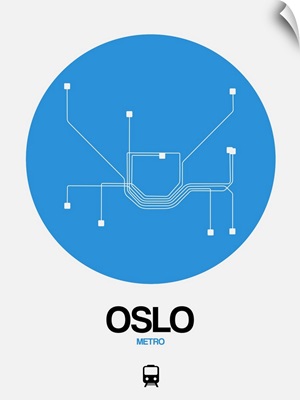 Oslo Blue Subway Map