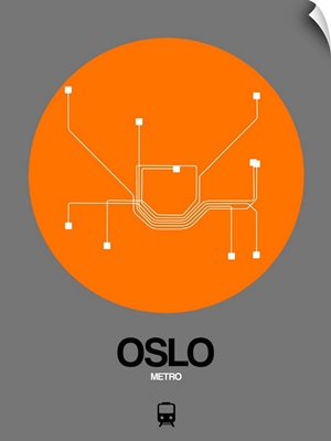 Oslo Orange Subway Map