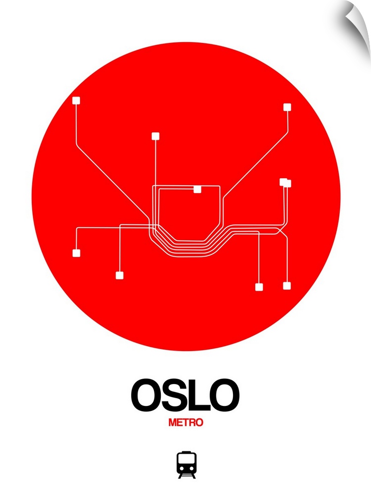 Oslo Red Subway Map