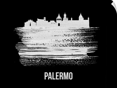 Palermo Skyline Brush Stroke White