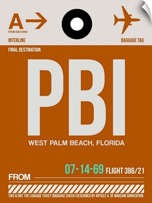 PBI West Palm Beach Luggage Tag II