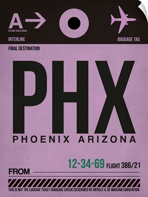 PHX Phoenix Luggage Tag I