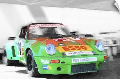 Porsche 911 Turbo Watercolor