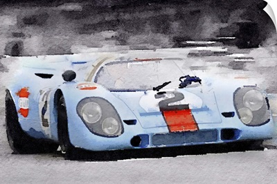Porsche 917 Gulf Watercolor