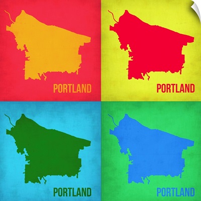Portland Pop Art Map I
