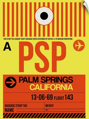 PSP Palm Springs Luggage Tag I