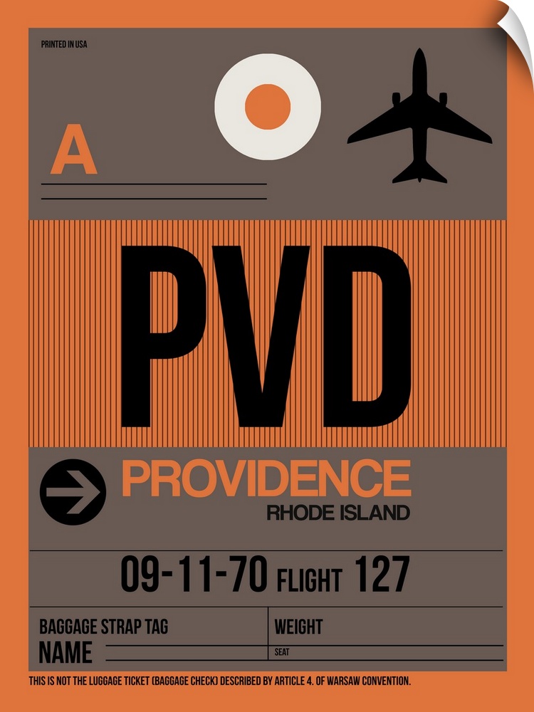 PVD Providence Luggage Tag I