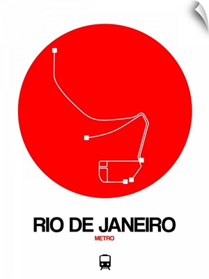 Rio De Janeiro Red Subway Map