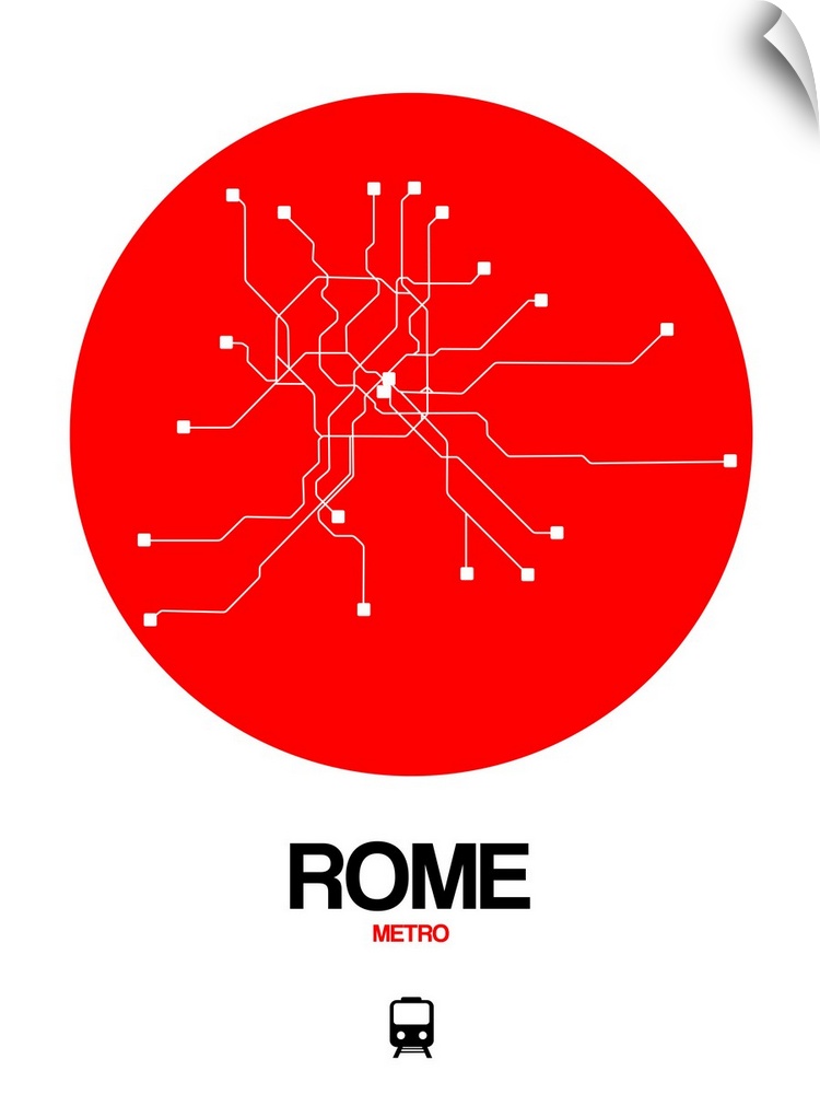 Rome Red Subway Map