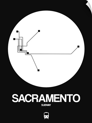 Sacramento White Subway Map