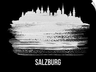 Salzburg Skyline Brush Stroke White
