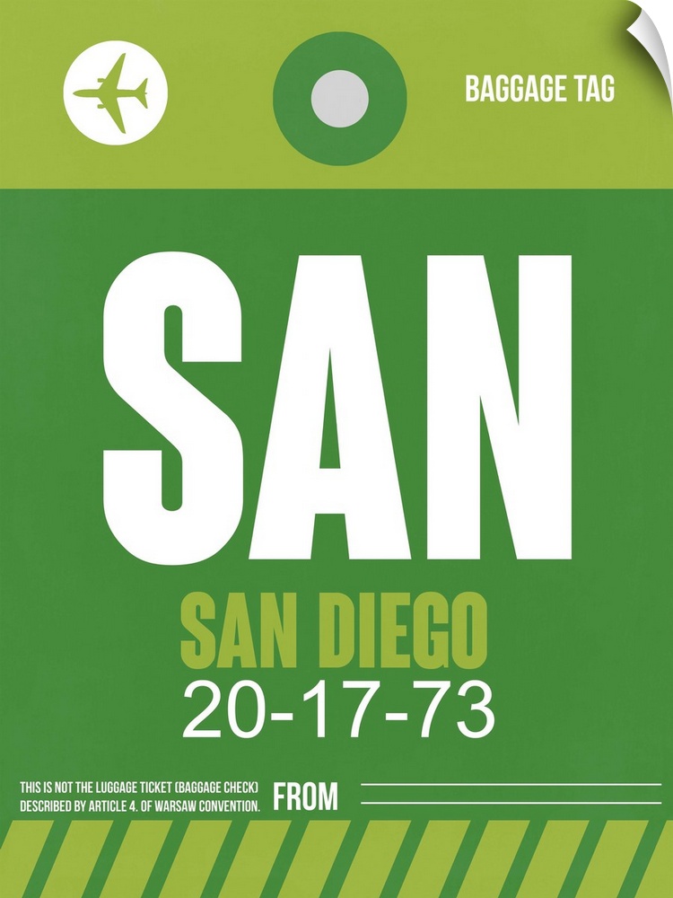 SAN San Diego Luggage Tag II