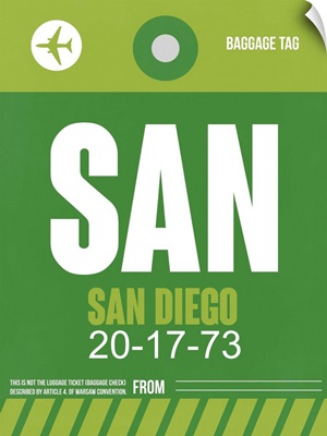 SAN San Diego Luggage Tag II