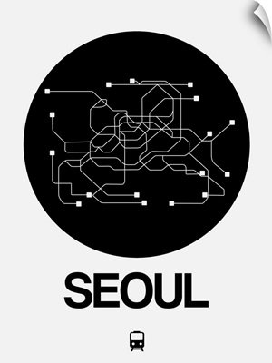 Seoul Black Subway Map