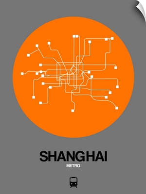 Shanghai Orange Subway Map