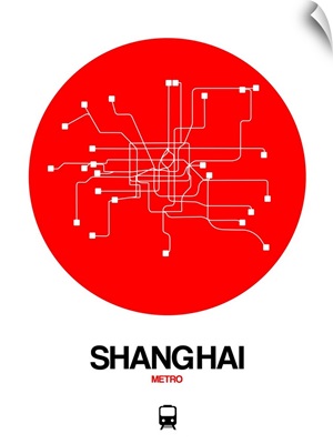 Shanghai Red Subway Map