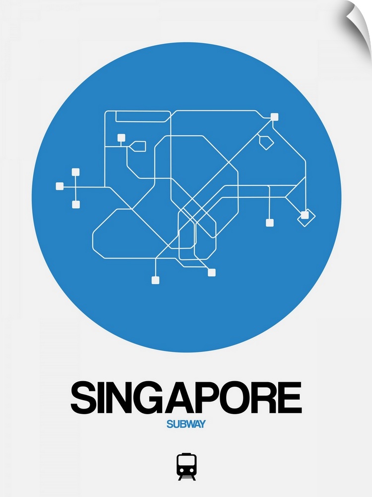 Singapore Blue Subway Map