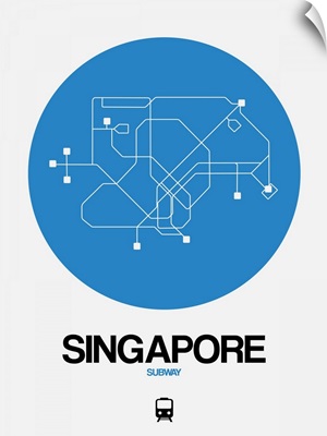 Singapore Blue Subway Map