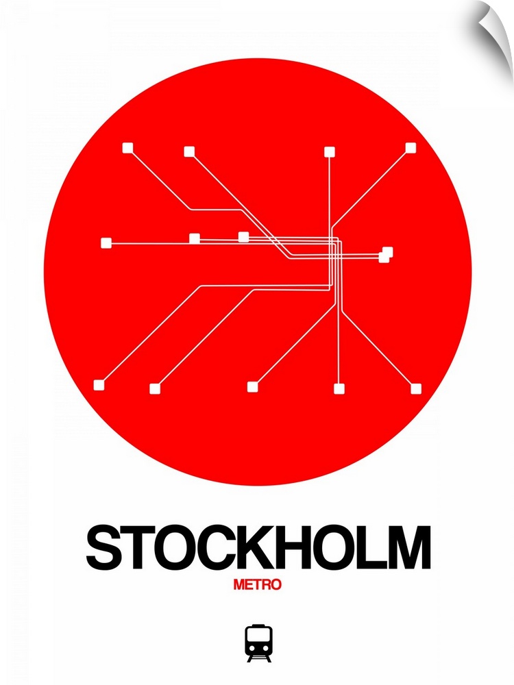 Stockholm Red Subway Map