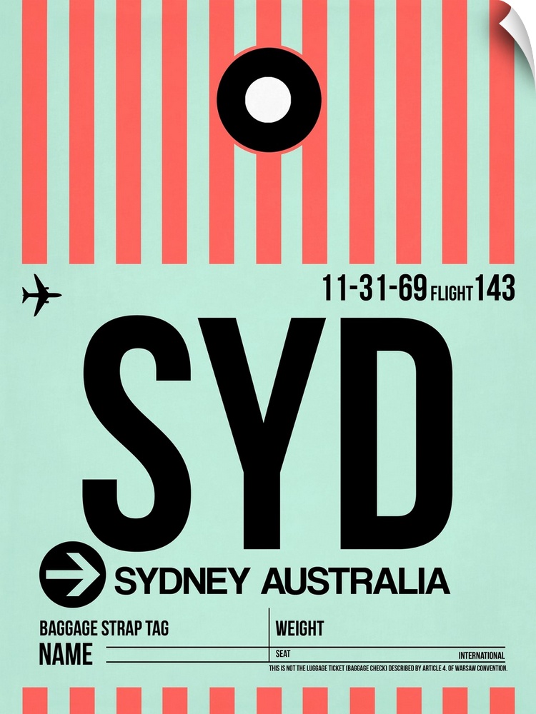 SYD Sydney Luggage Tag I