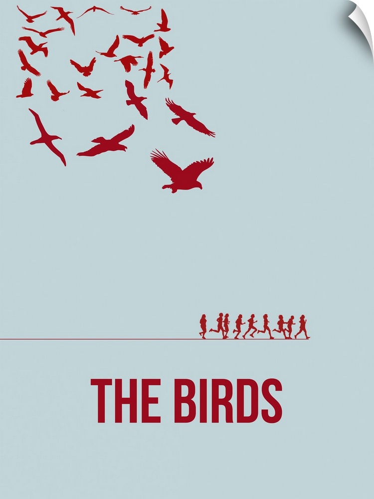 Contemporary minimalist movie poster artwork of The Birds.